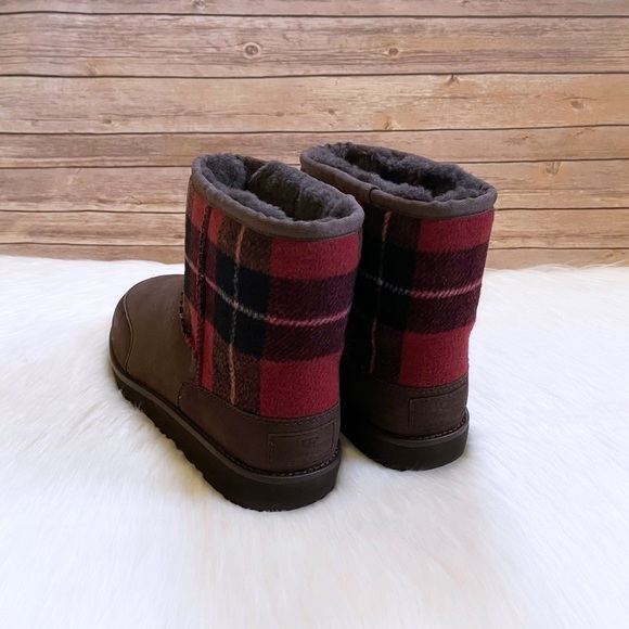 UGG Men’s Classic Mini Phillip Lim Flannel Check Boots - Picture 6 of 10